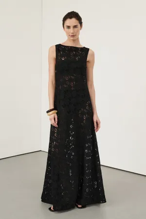 Dissh LOULA BLACK LACE MIDI DRESS