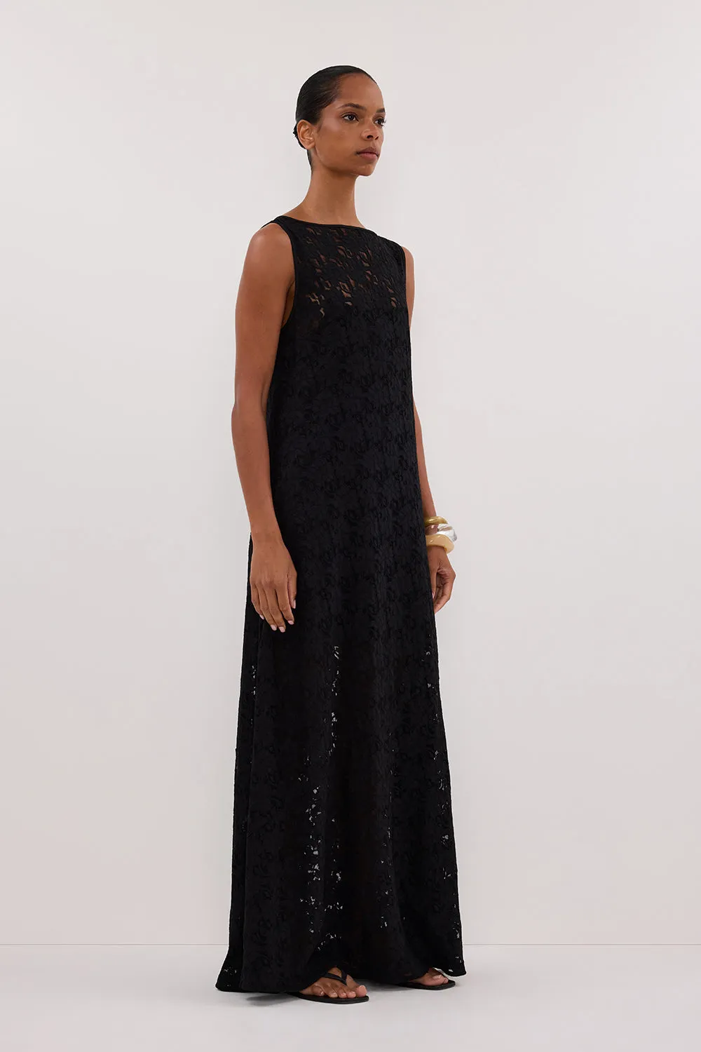Dissh LOULA BLACK LACE MIDI DRESS