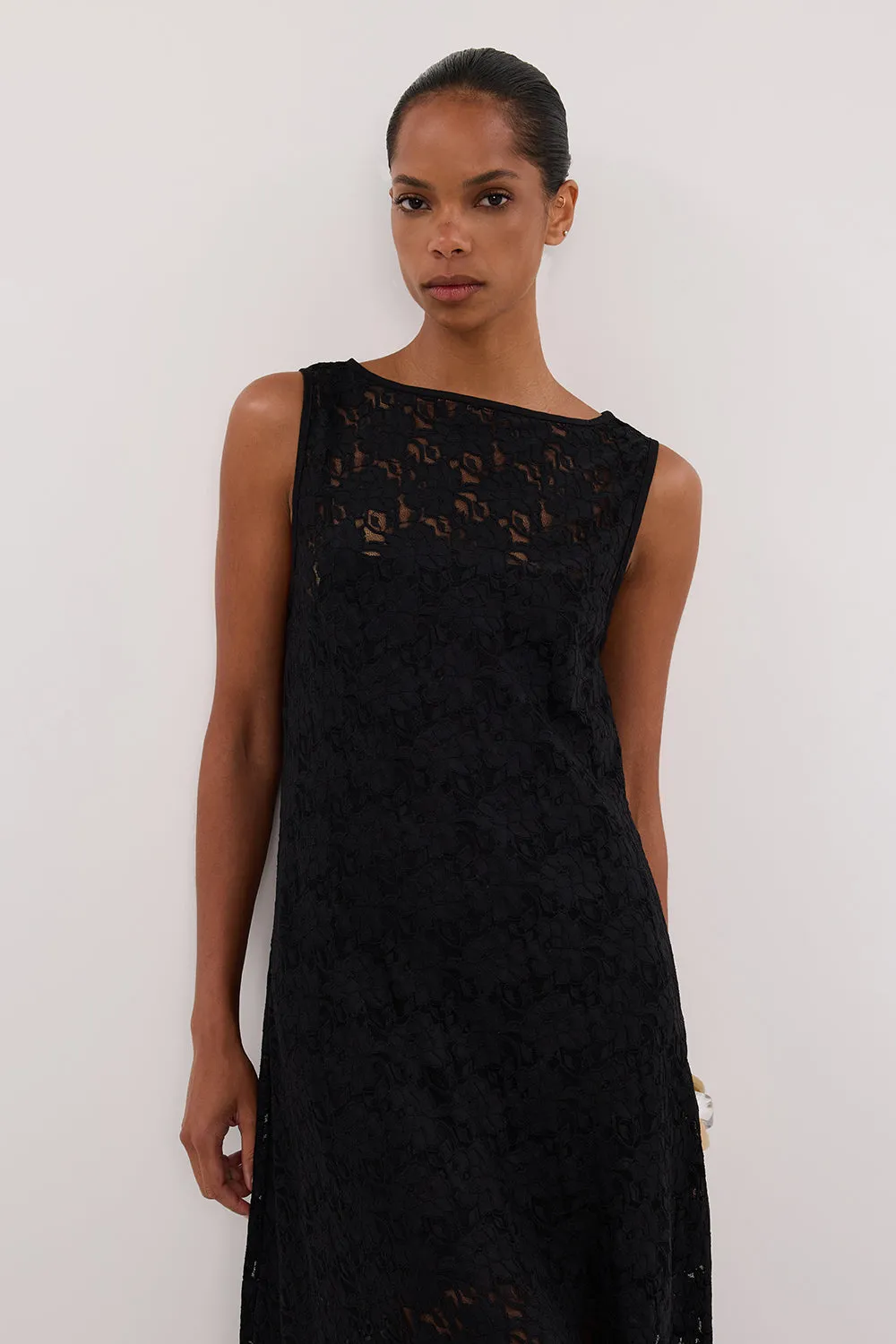 Dissh LOULA BLACK LACE MIDI DRESS