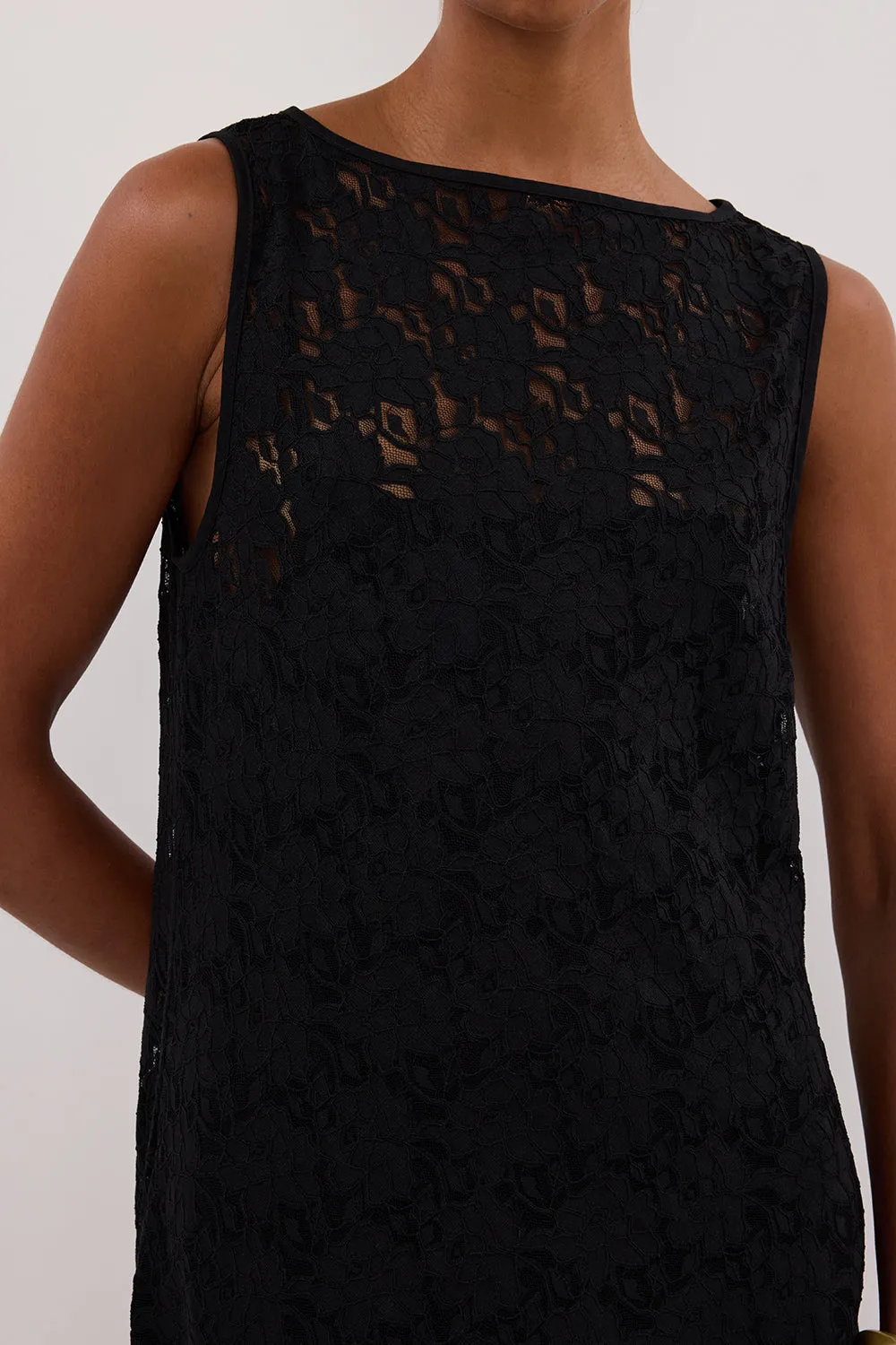 Dissh LOULA BLACK LACE MIDI DRESS