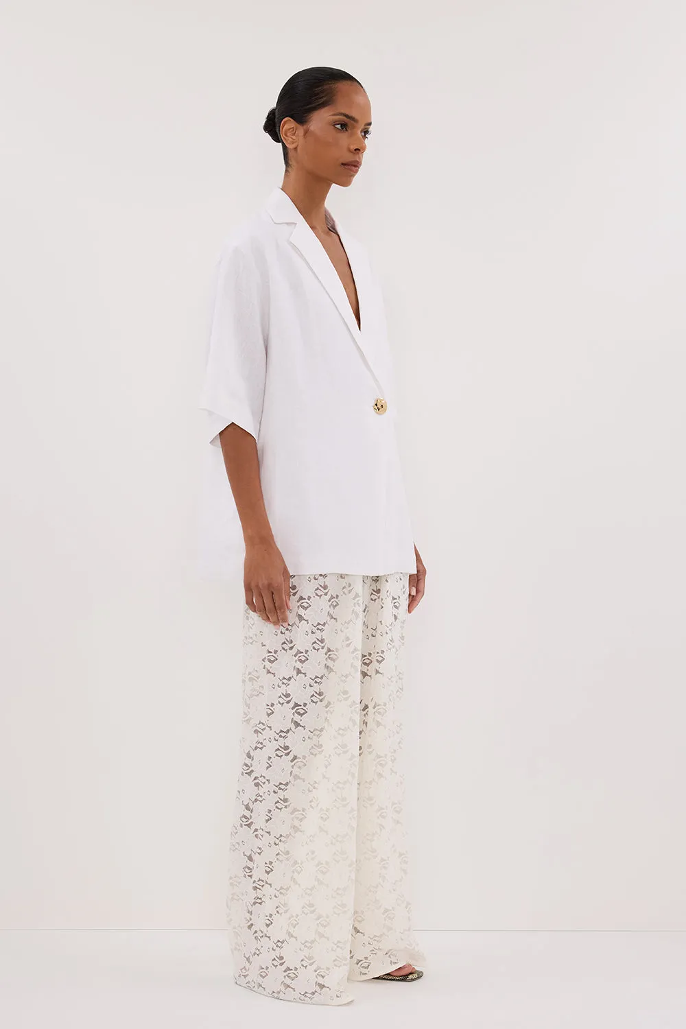 Dissh LOULA WHITE LACE PANT