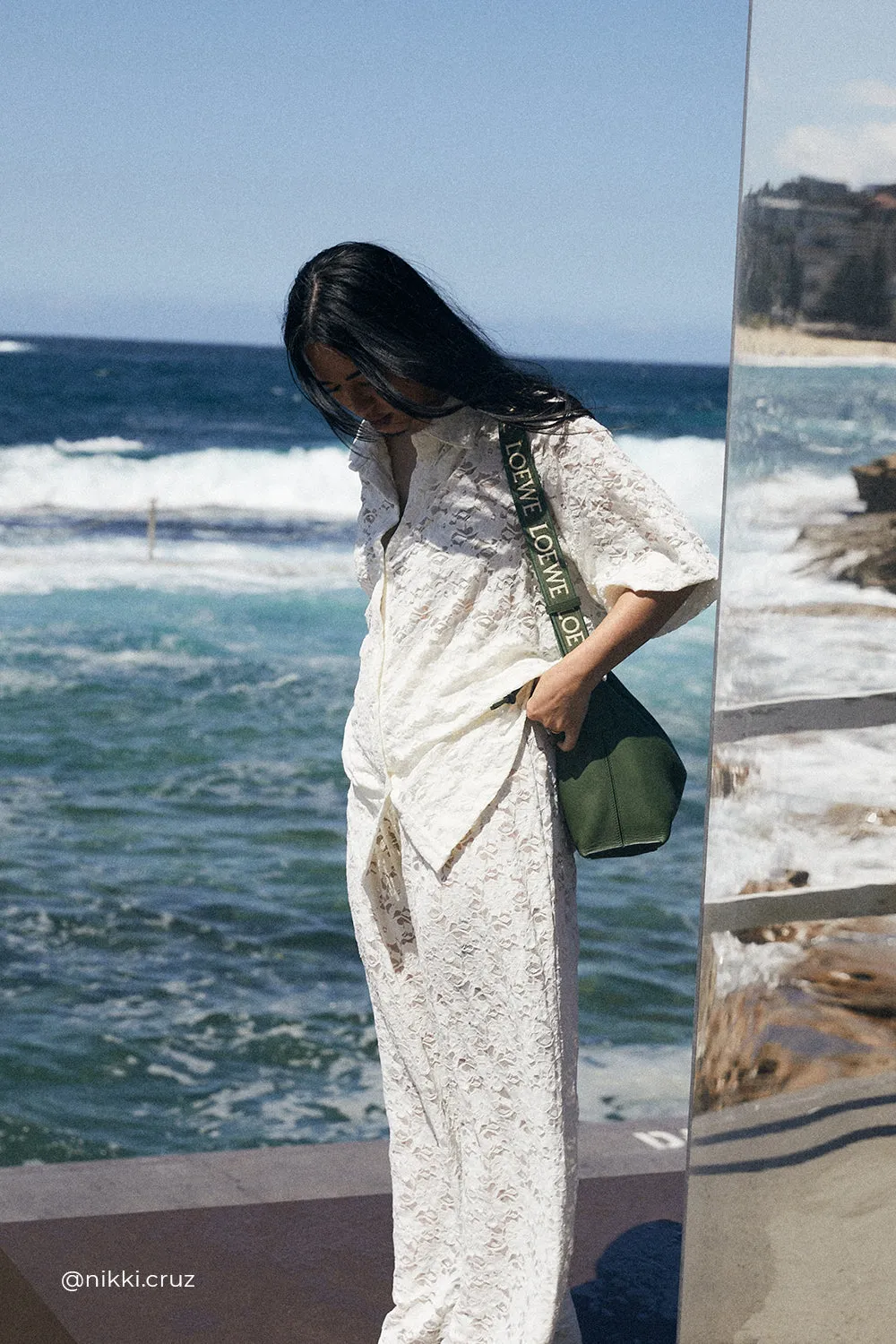 Dissh LOULA WHITE LACE PANT