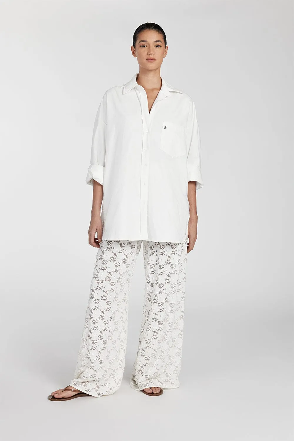 Dissh LOULA WHITE LACE PANT