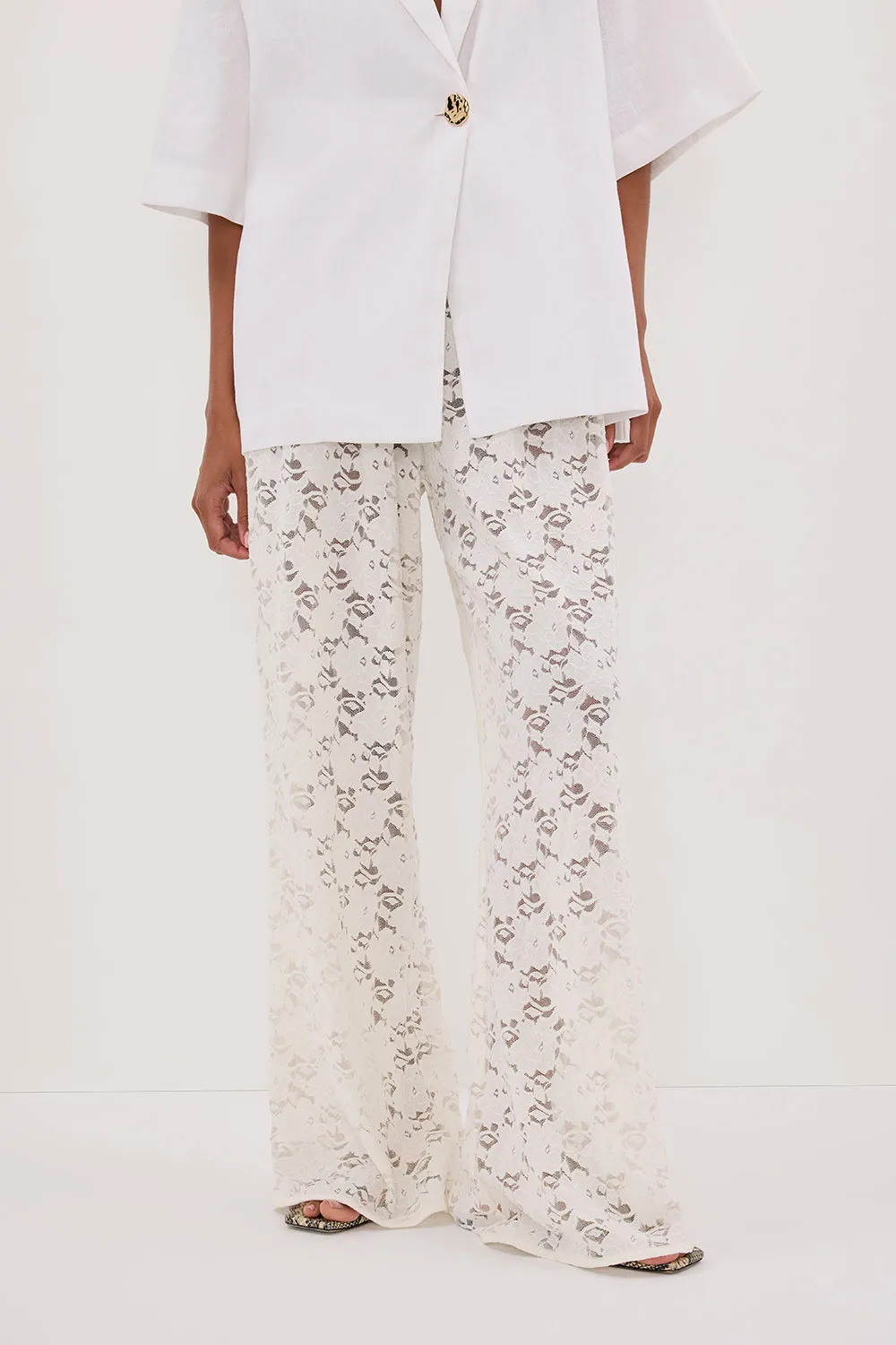 Dissh LOULA WHITE LACE PANT