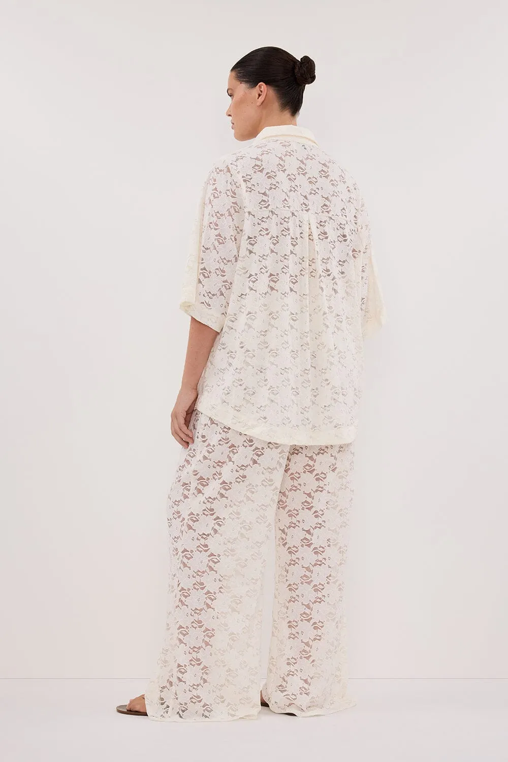 Dissh LOULA WHITE LACE PANT