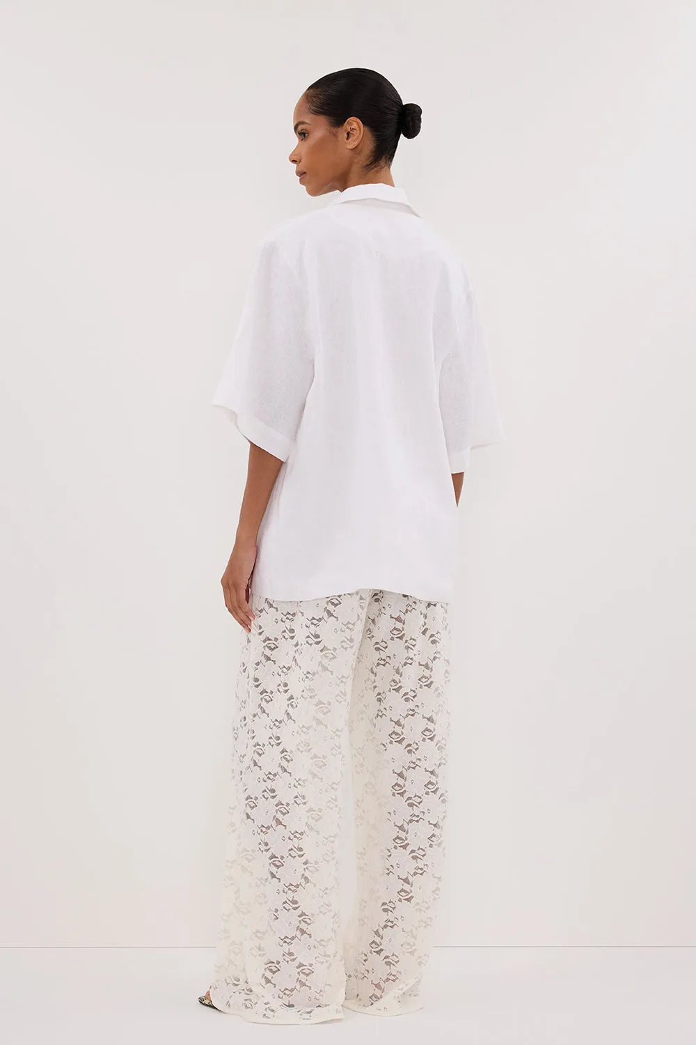 Dissh LOULA WHITE LACE PANT