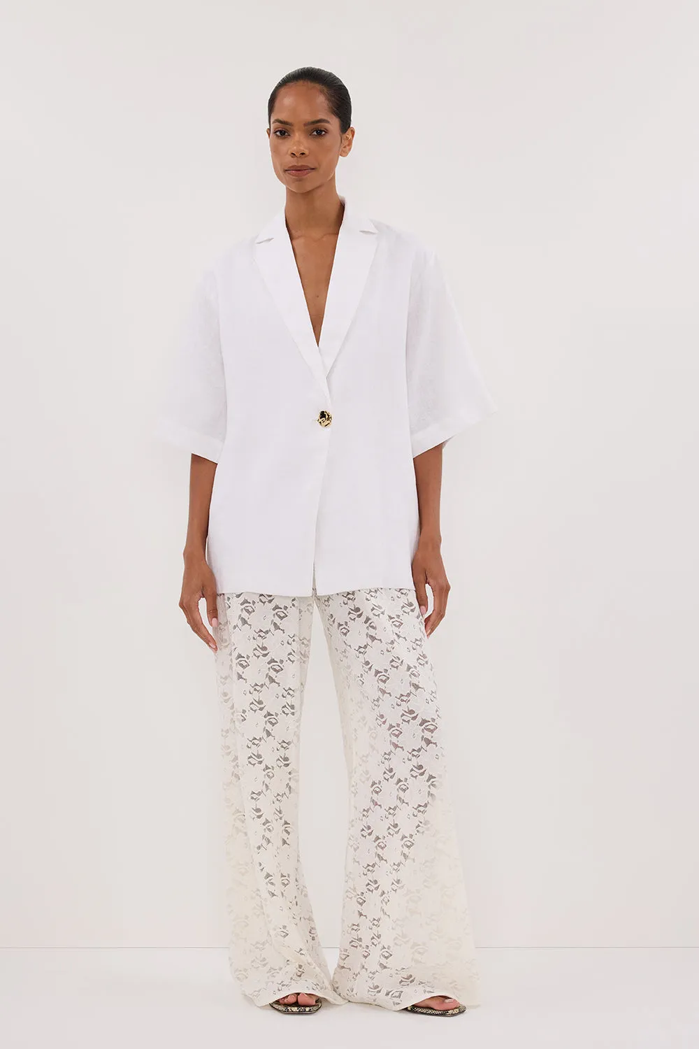 Dissh LOULA WHITE LACE PANT