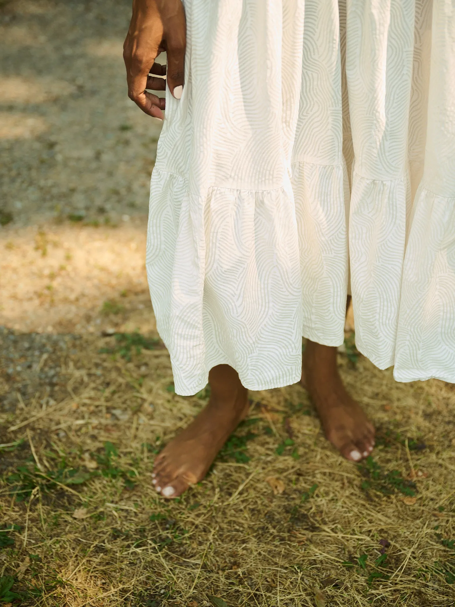 Doorbuster Lorelei Dress - White Waves  Going Fast!