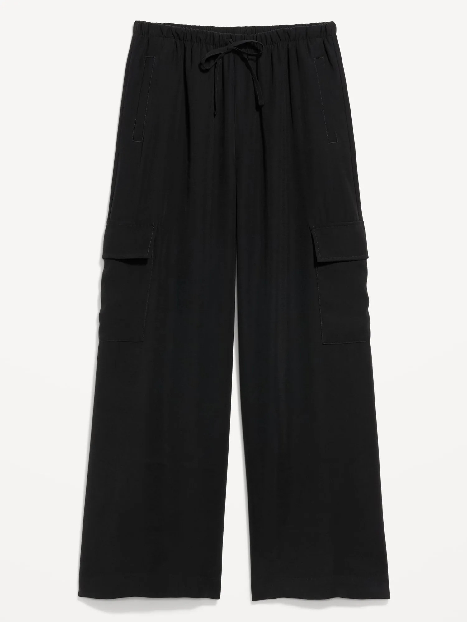 Drapey Cargo Super Wide-Leg Pants