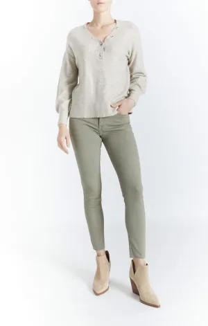 Editors Choice Button Neck Henley by Oat New York  Almost Gone!
