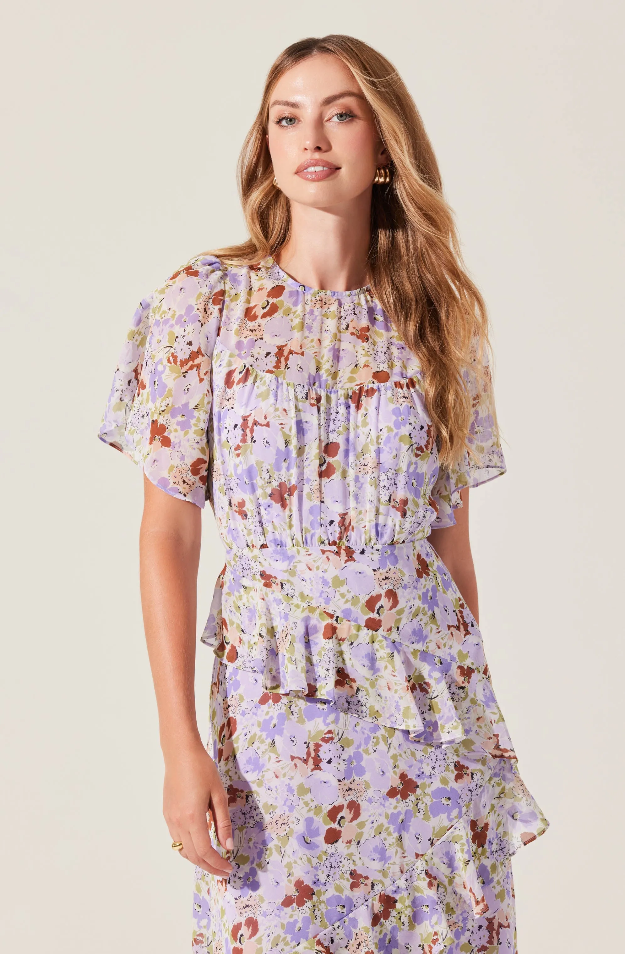 Editors Pick Floramae Floral Ruffle Dress  Limited Availability!