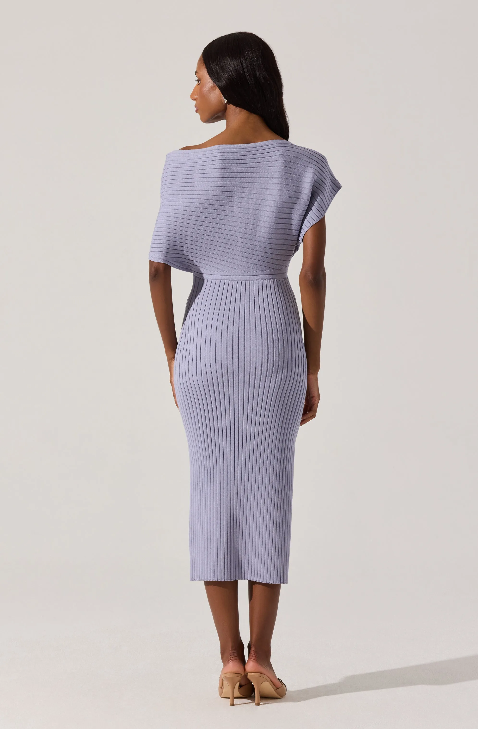 Editors Pick Off Shoulder Ribbed Sweater Dress  Going Fast!