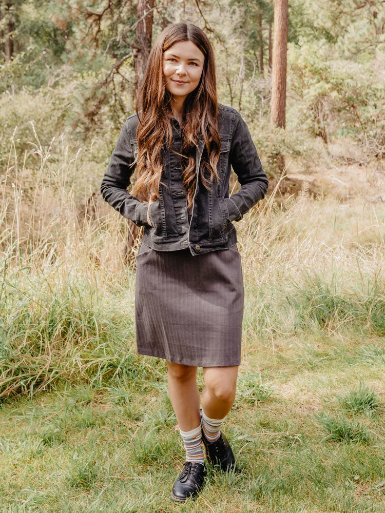 Editors Pick Sweet Seams Dress - Shale Rib Knit  Almost Gone!