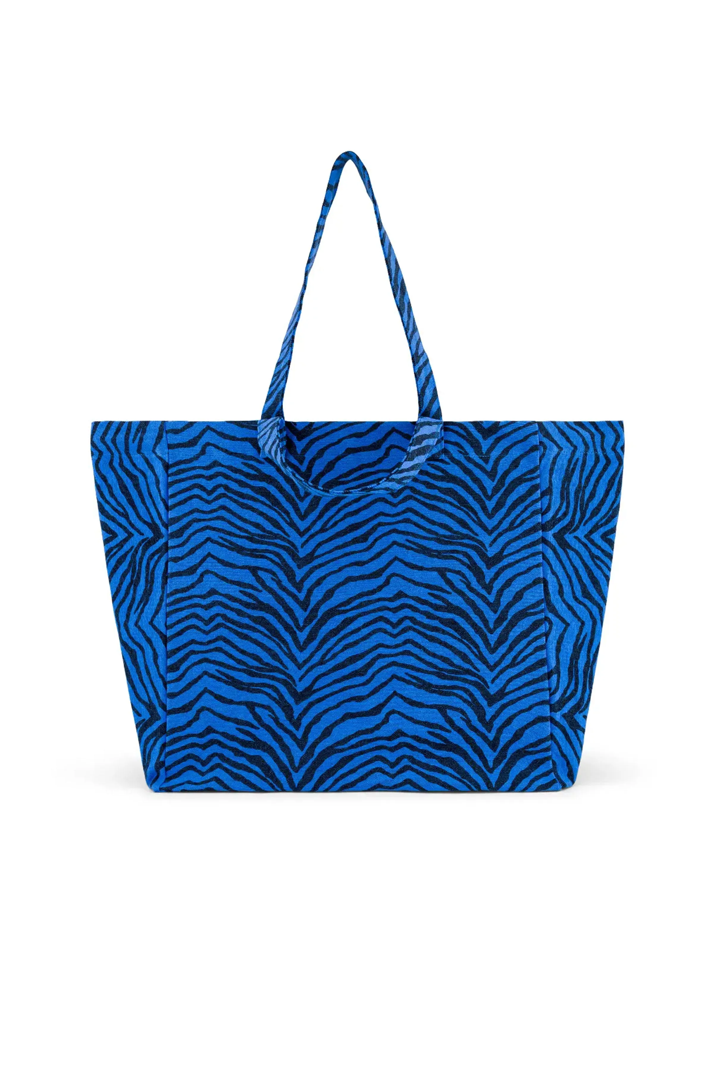 Elisa Zebra Tote Bag (Blue)