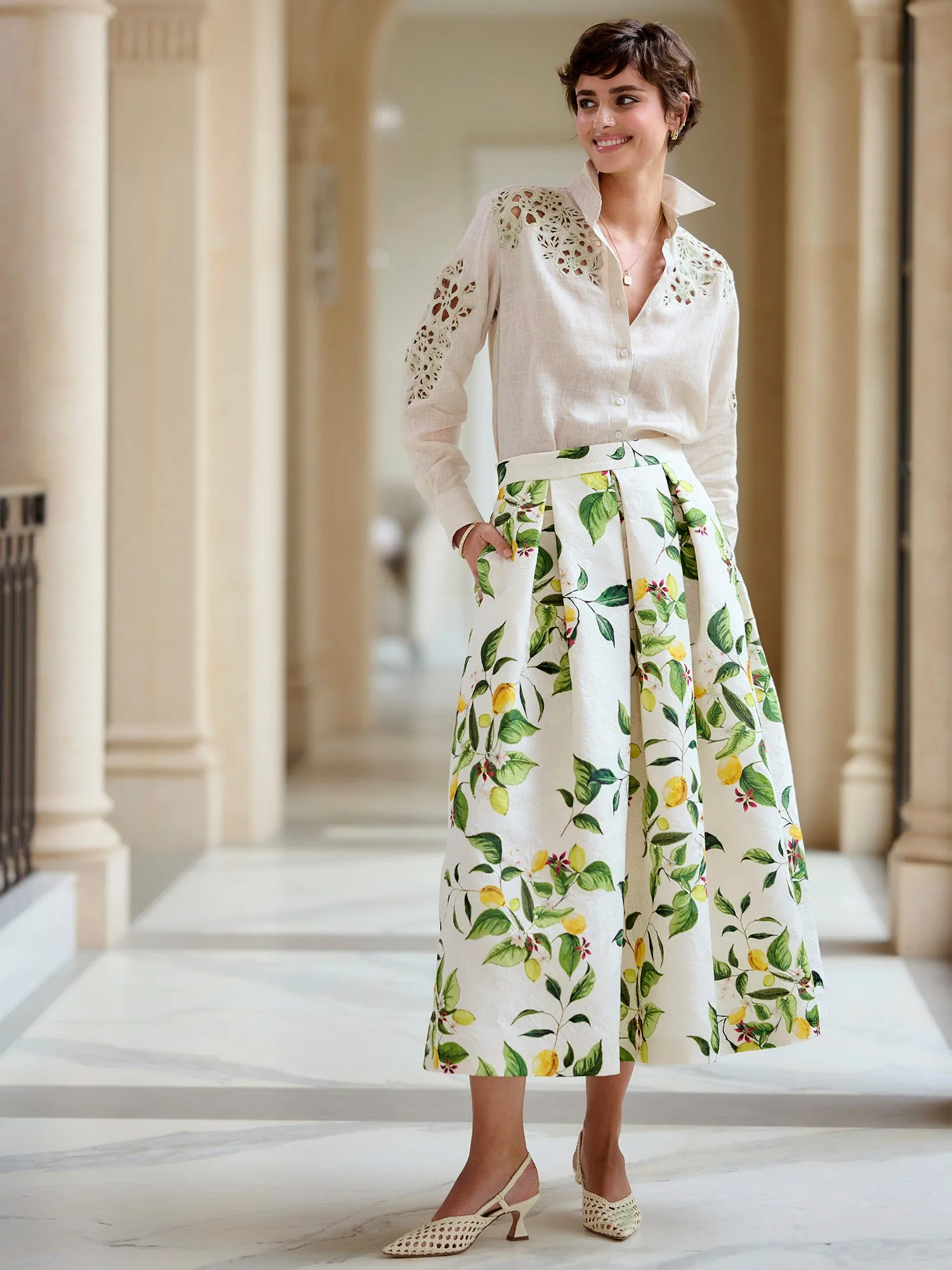 Eliza Lemon Skirt