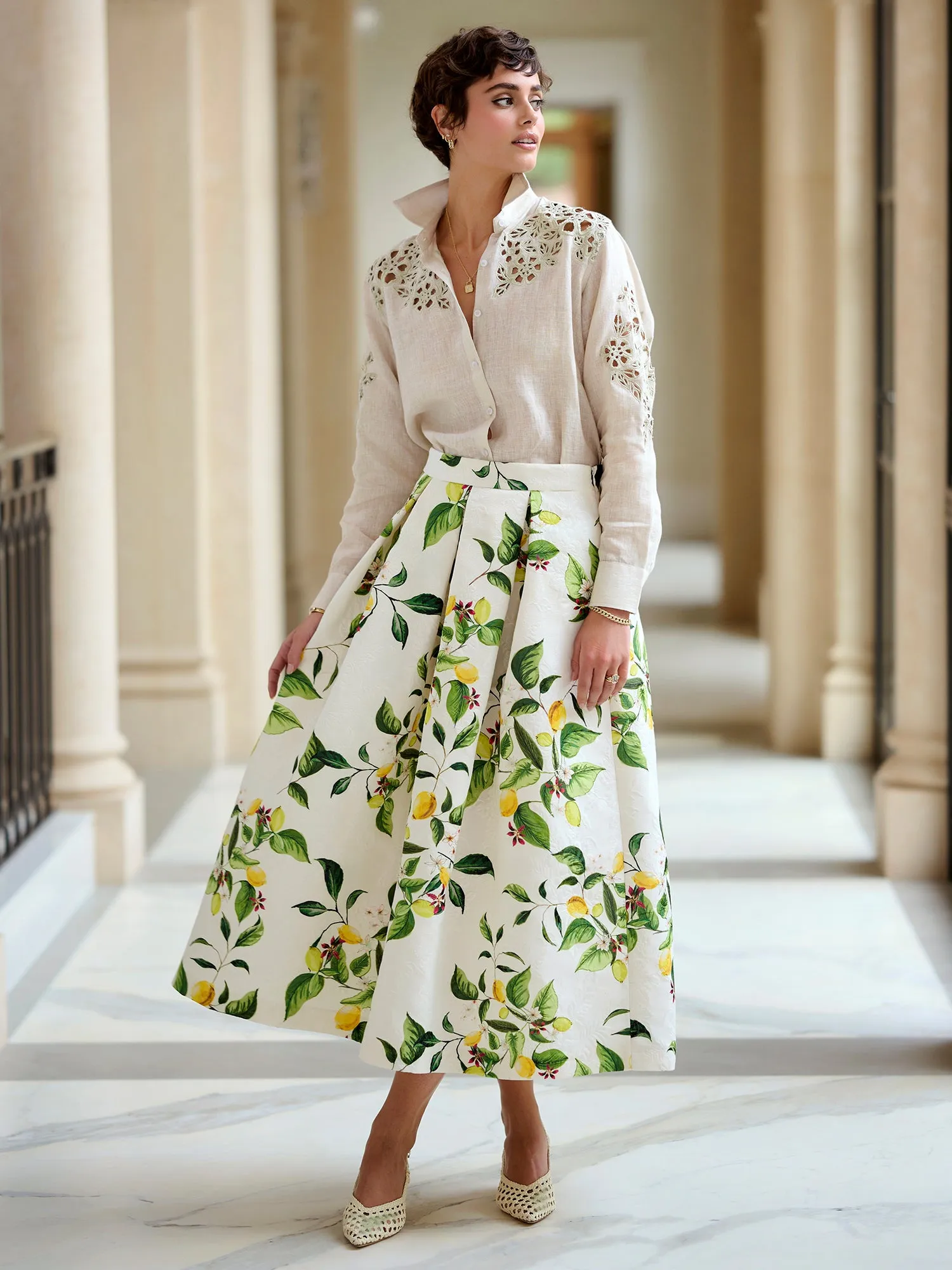 Eliza Lemon Skirt
