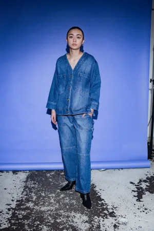 ET TIGRE - SUNNY PANTS - BLUE DENIM - SS25