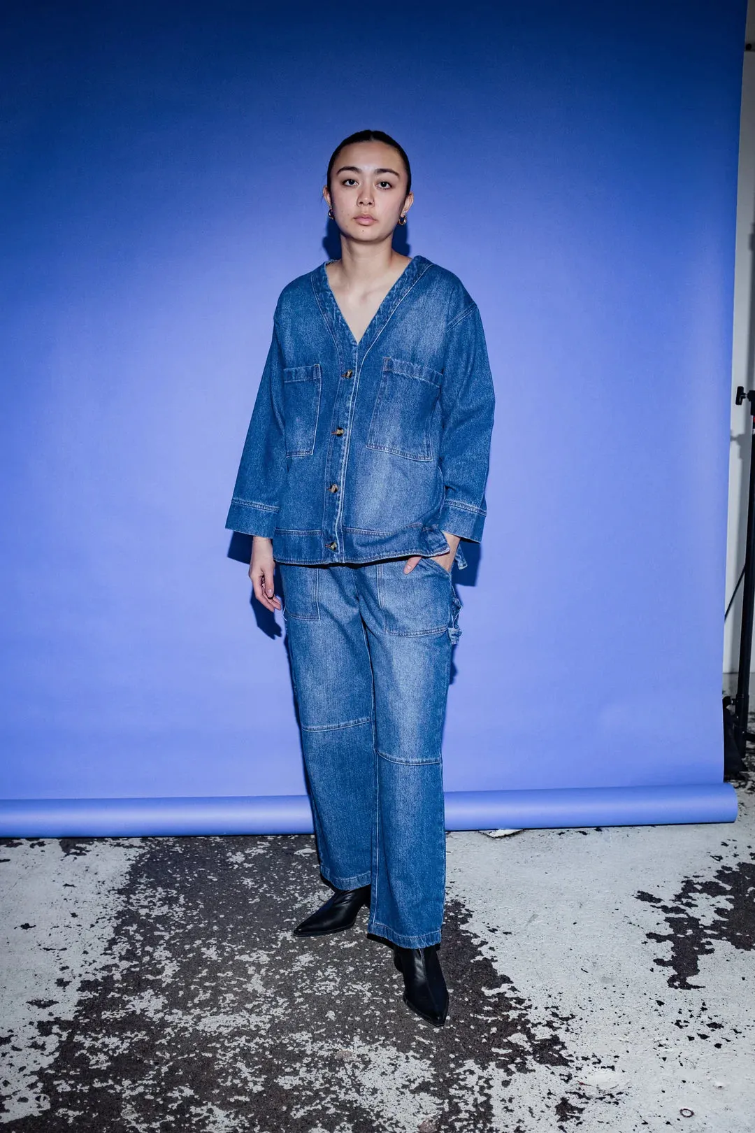 ET TIGRE - SUNNY PANTS - BLUE DENIM - SS25