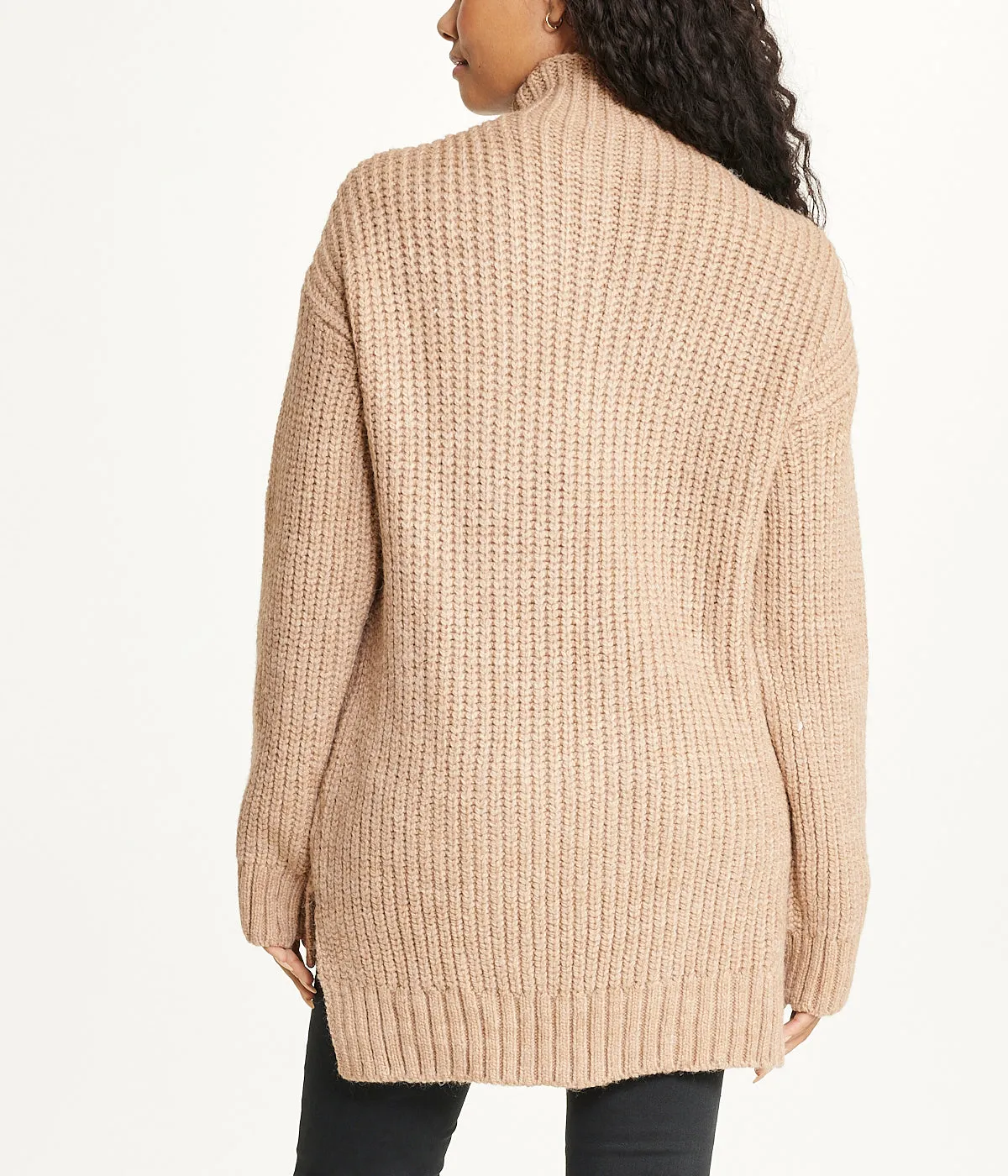 Exclusive Bejewelled Cable Mock Neck Sweater  Ends Soon!