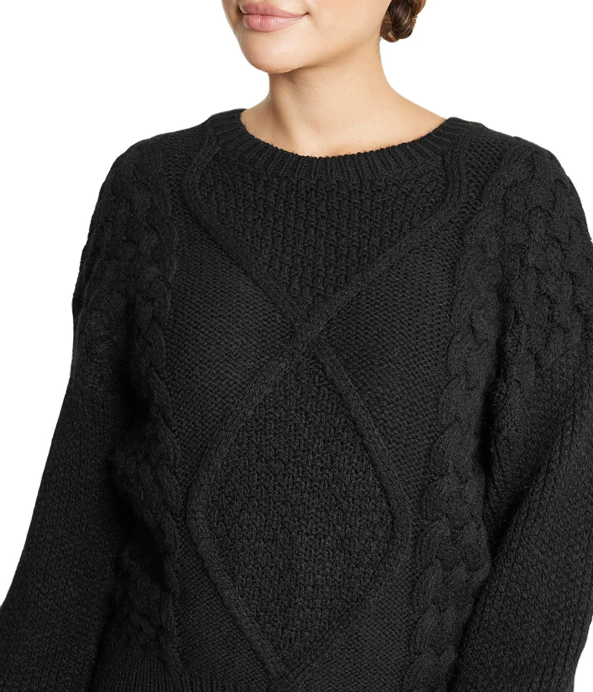 Exclusive Cable Knit Cropped Pullover Sweater  Limited Stock!