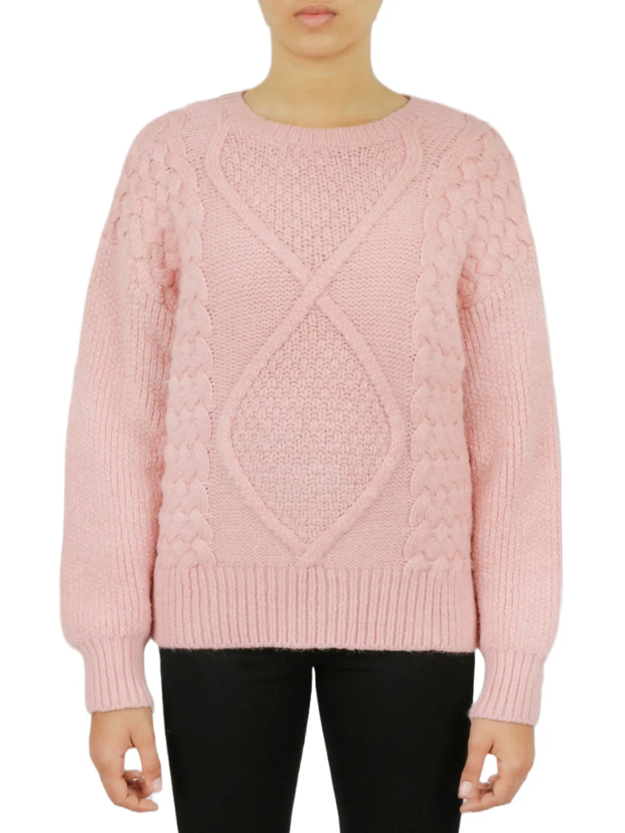 Exclusive Cable Knit Cropped Pullover Sweater  Limited Stock!