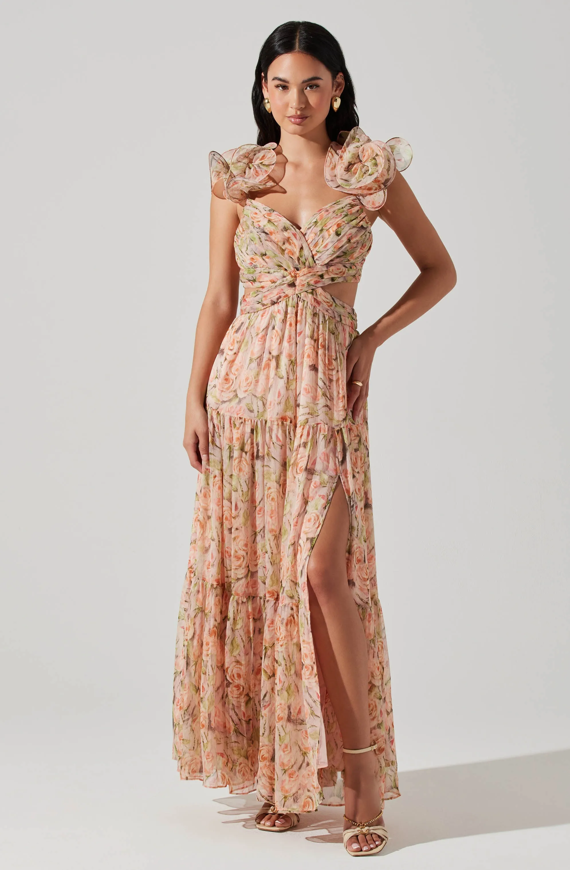 Exclusive Fritillaria Floral Maxi Dress  Last Few Pieces!