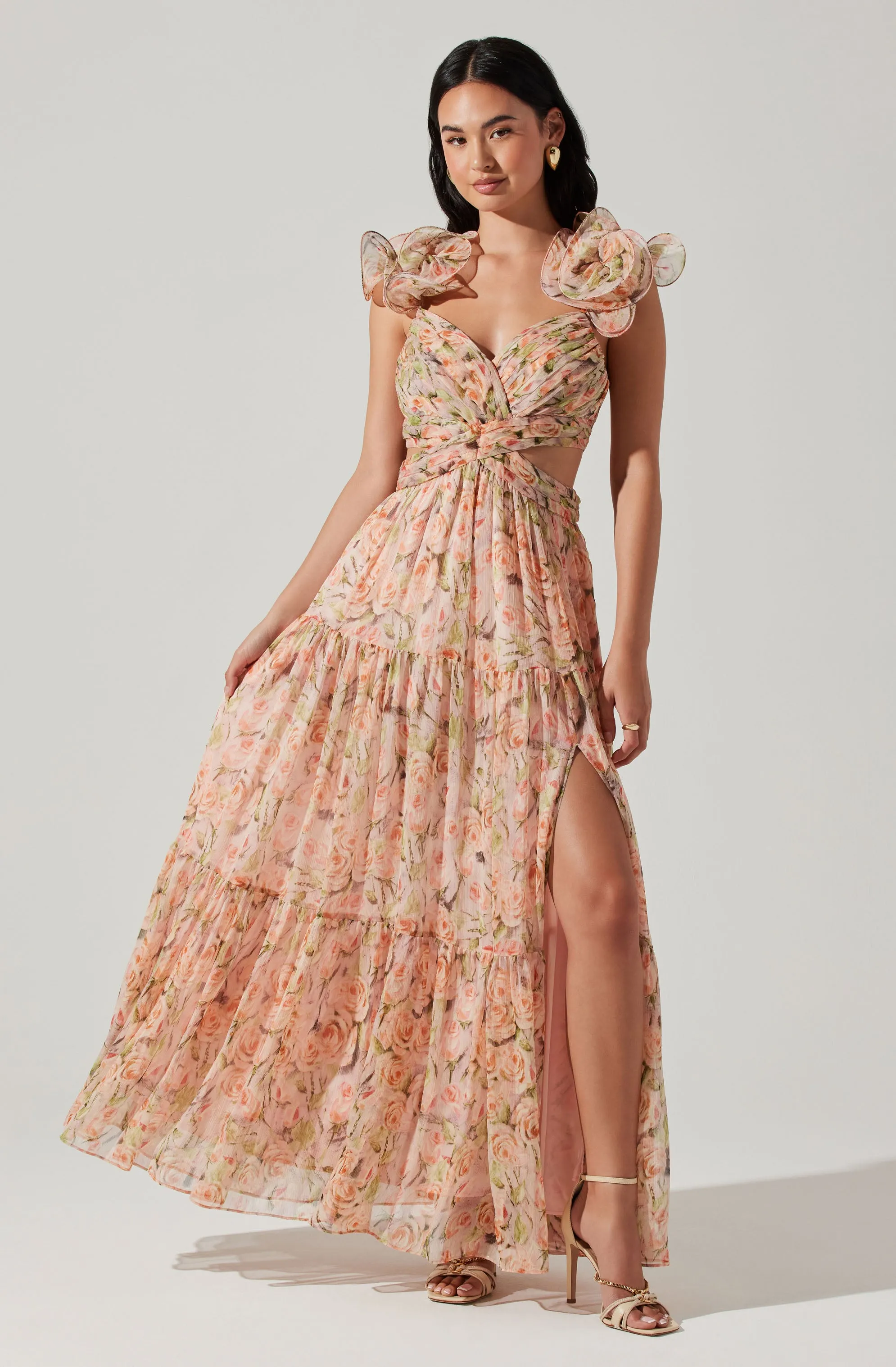 Exclusive Fritillaria Floral Maxi Dress  Last Few Pieces!