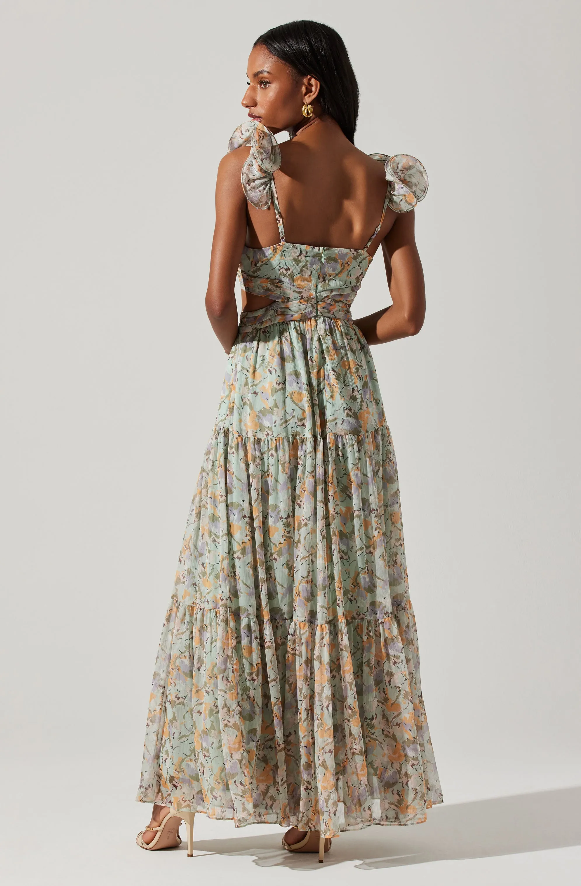 Exclusive Fritillaria Floral Maxi Dress  Last Few Pieces!
