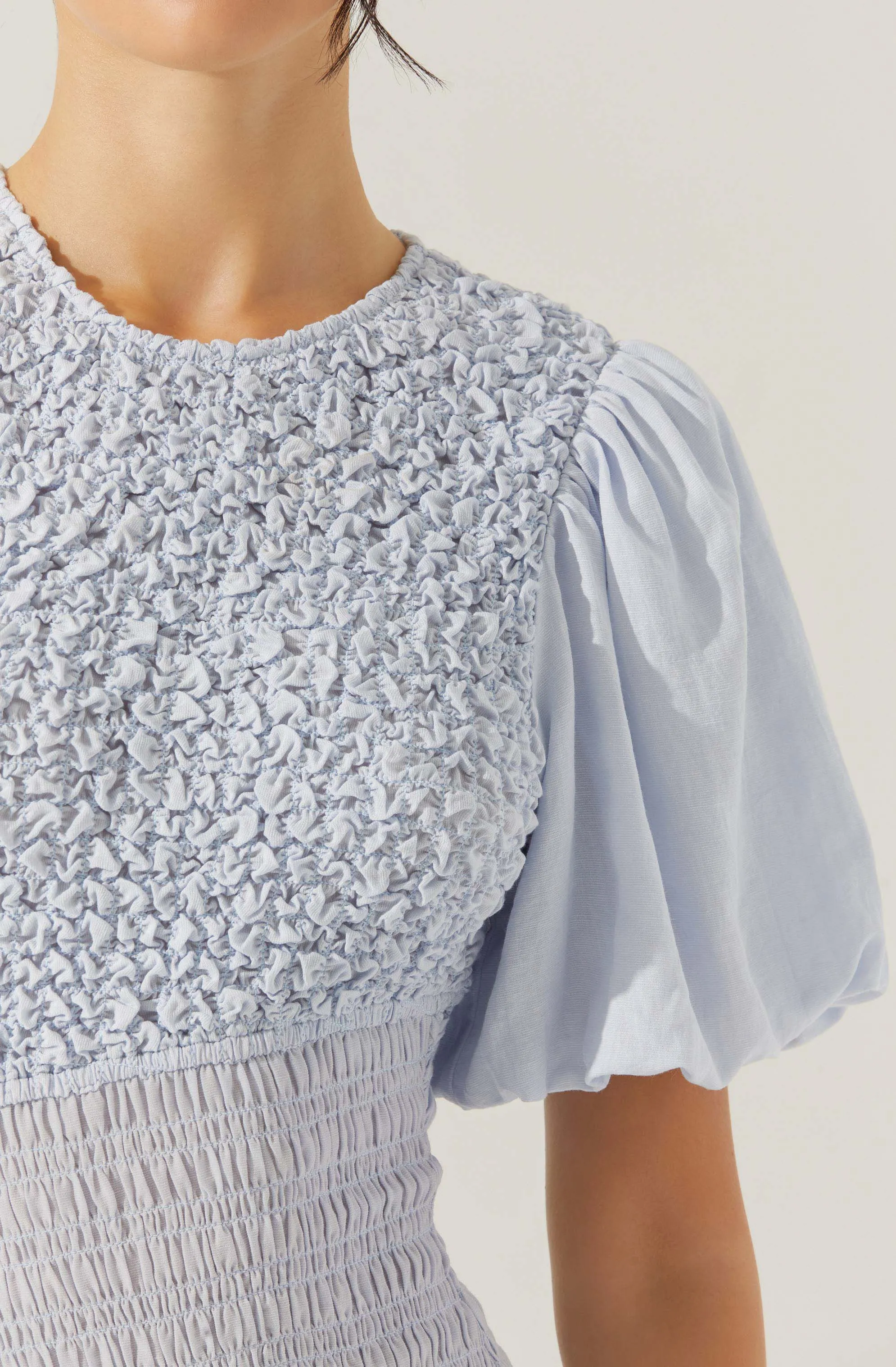 Exclusive Theoni Smocked Asymmetric Dress  Stylish & Comfortable