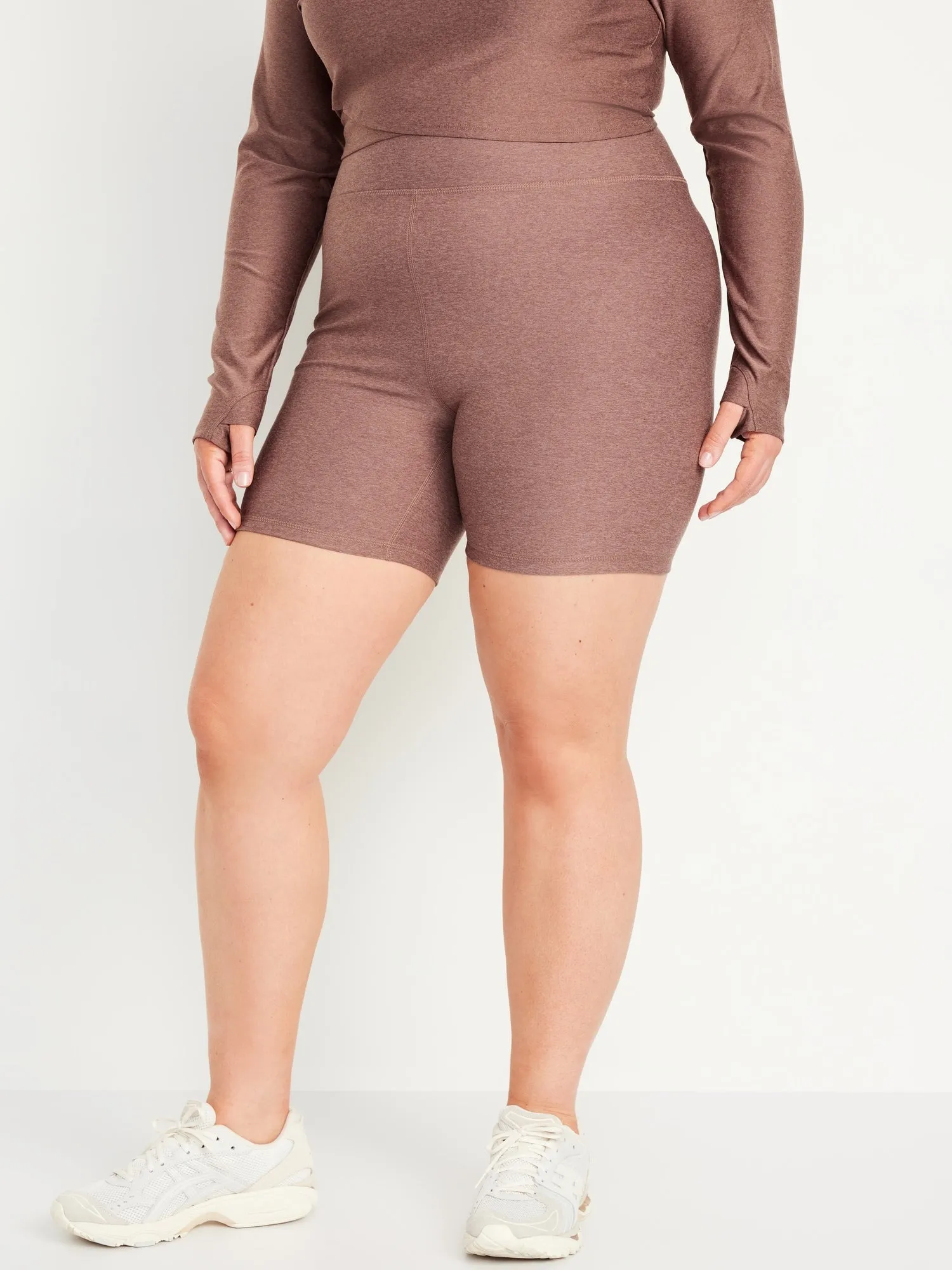 Extra High-Waisted Cloud  Biker Shorts -- 6-inch inseam
