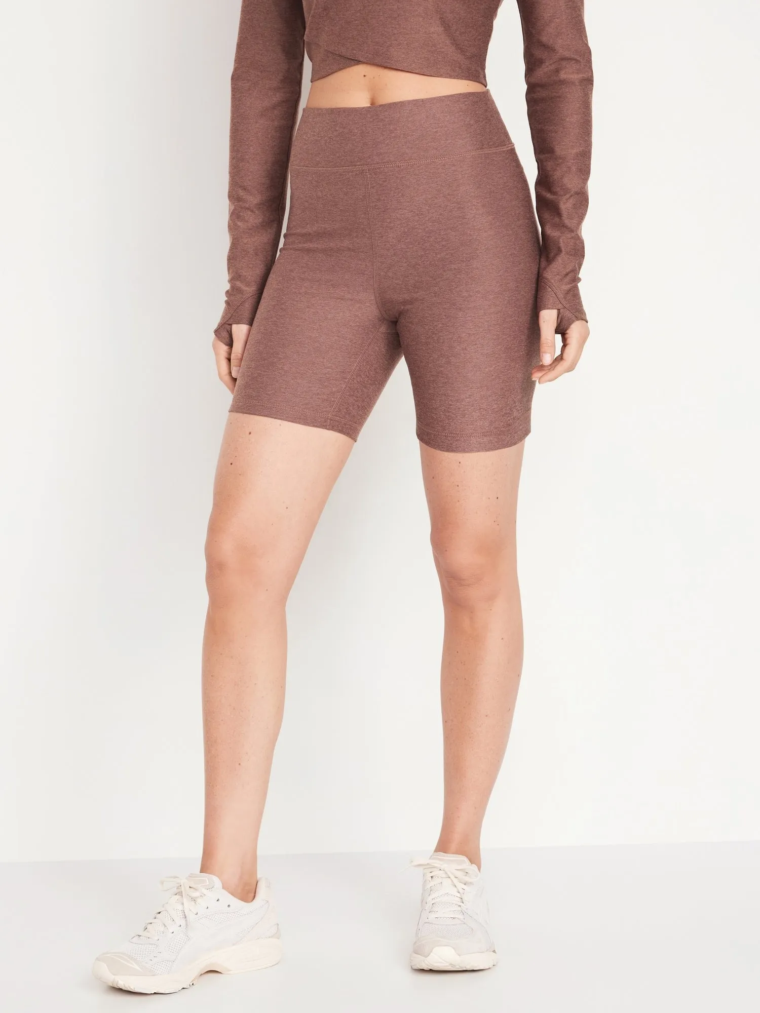Extra High-Waisted Cloud  Biker Shorts -- 6-inch inseam