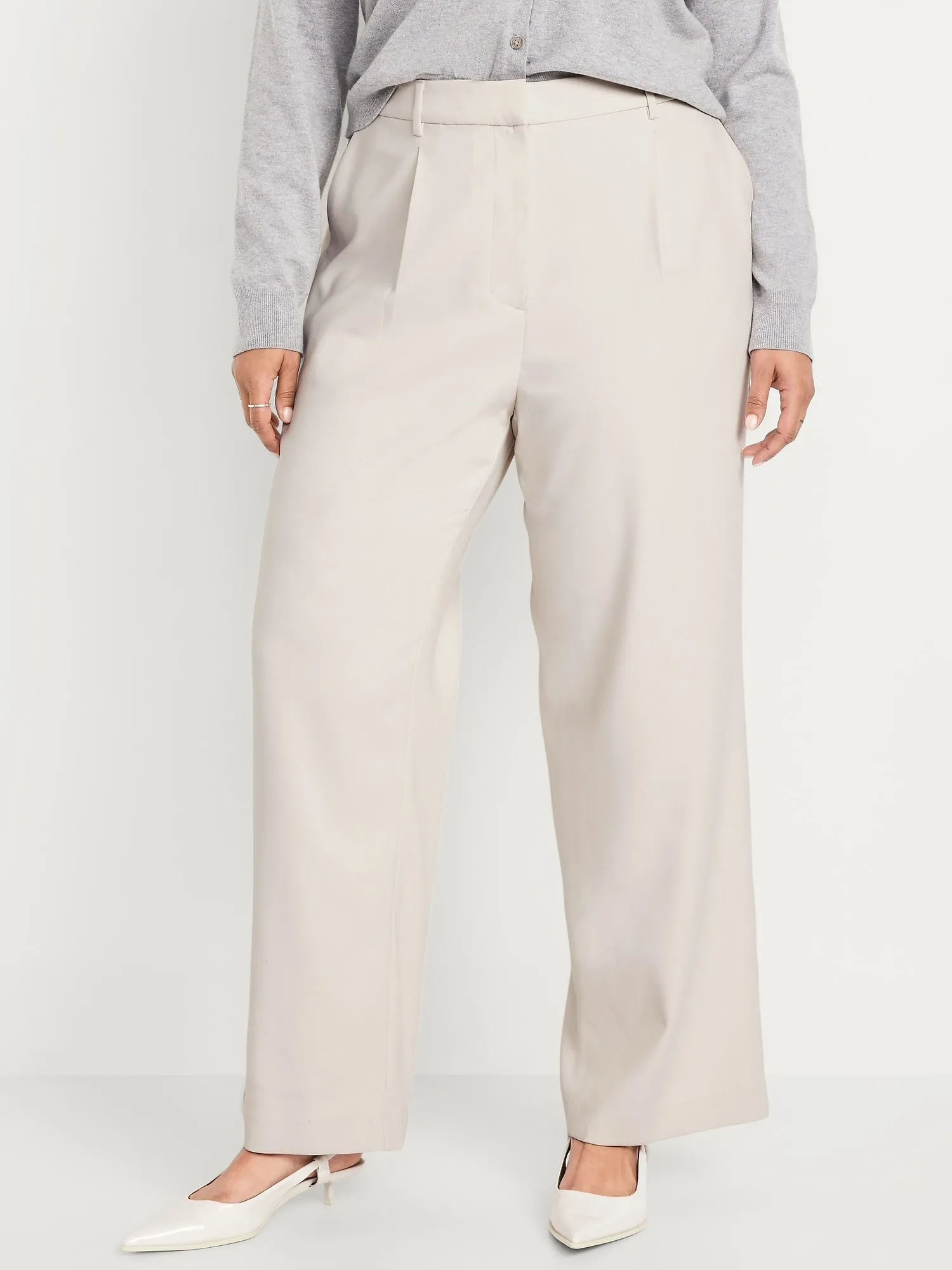 Extra High-Waisted Taylor Wide-Leg Trouser Pants