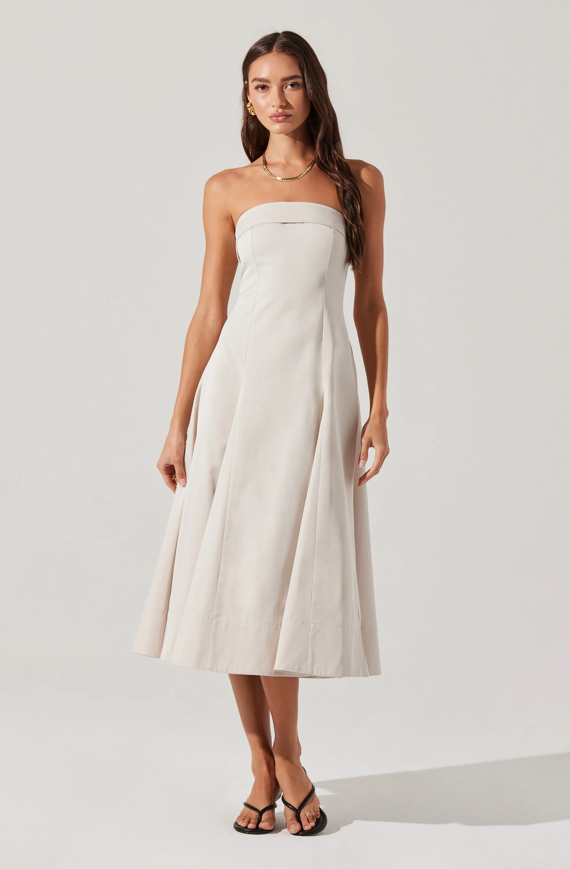 Final Few Ayeri Strapless Midi Dress  Almost Gone!