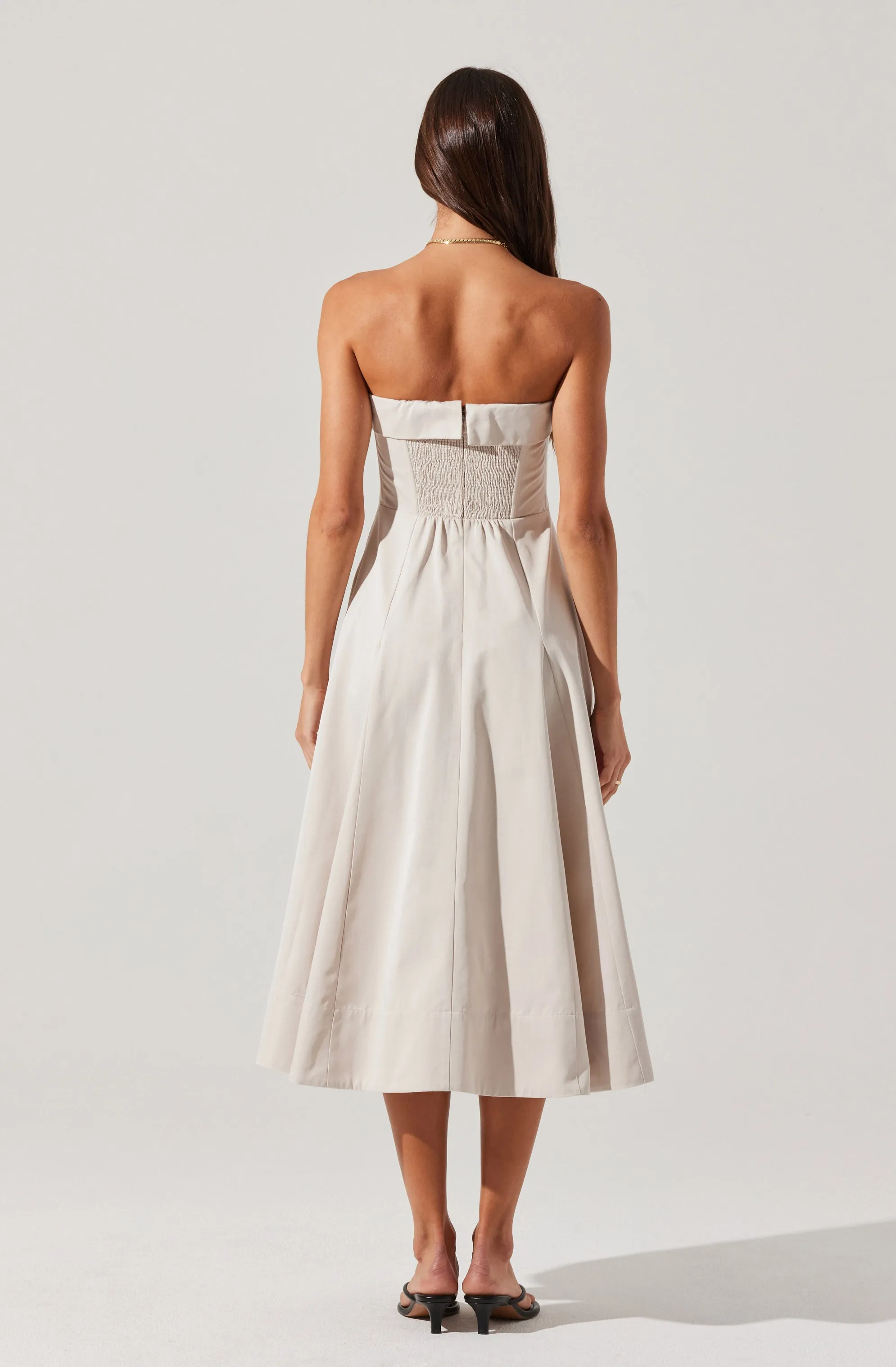Final Few Ayeri Strapless Midi Dress  Almost Gone!