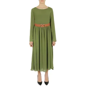 Final Few Belted Long Sleeve Dress  Stylish & Comfortable