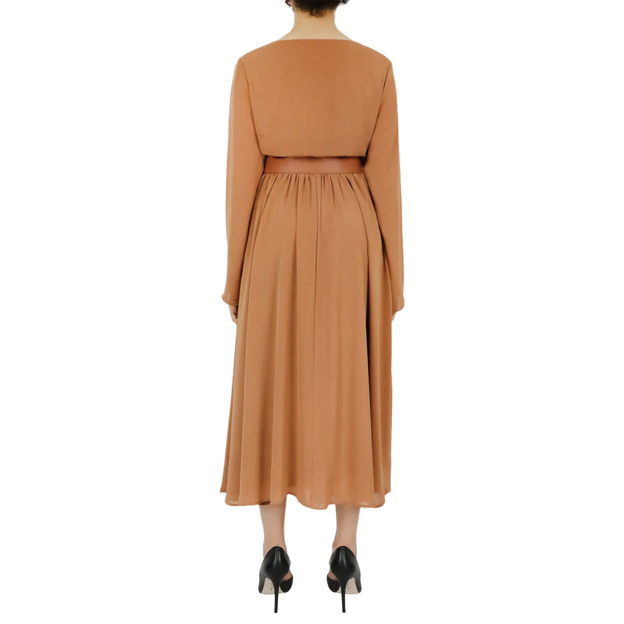 Final Few Belted Long Sleeve Dress  Stylish & Comfortable