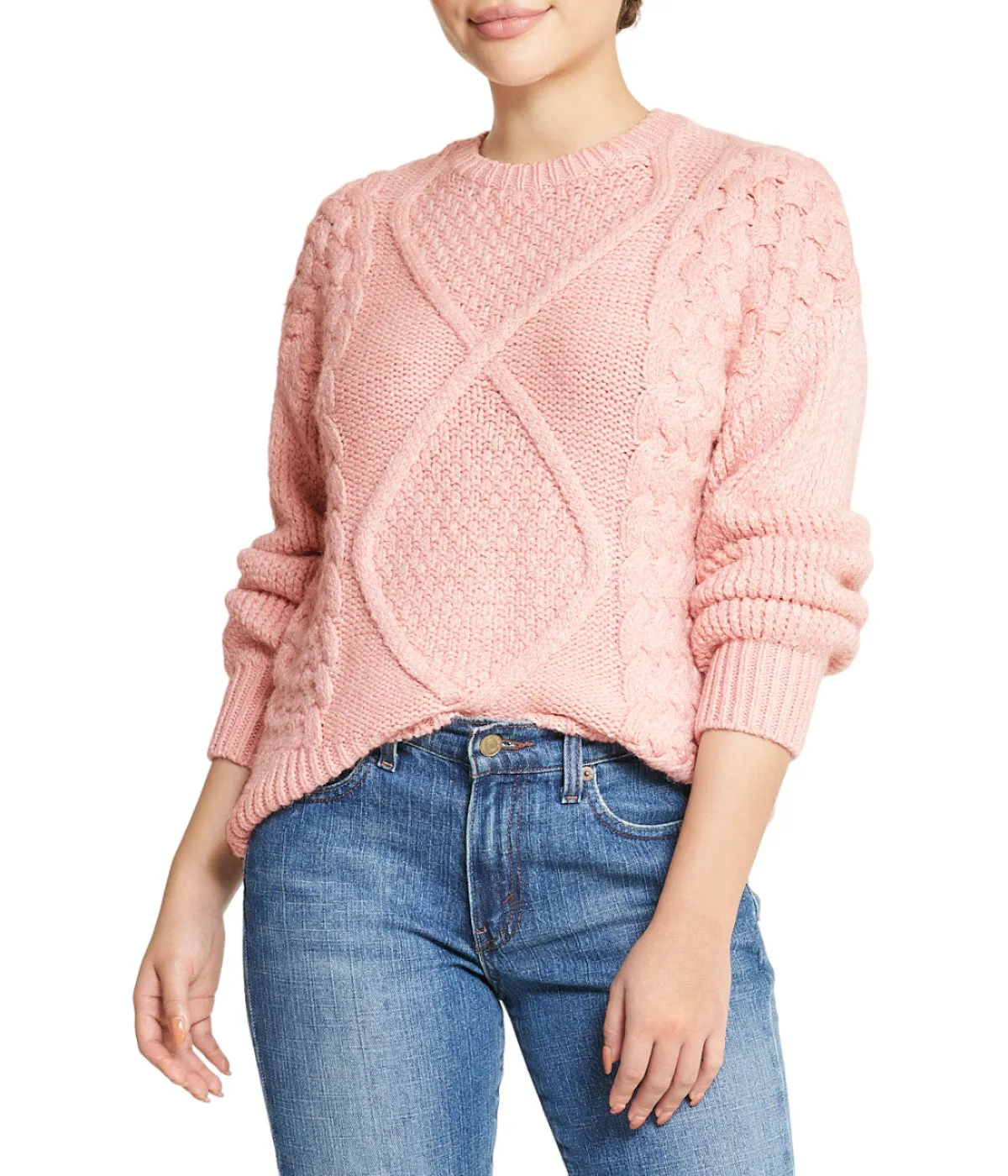 Final Few Cable Knit Cropped Pullover Sweater  Stylish & Comfortable