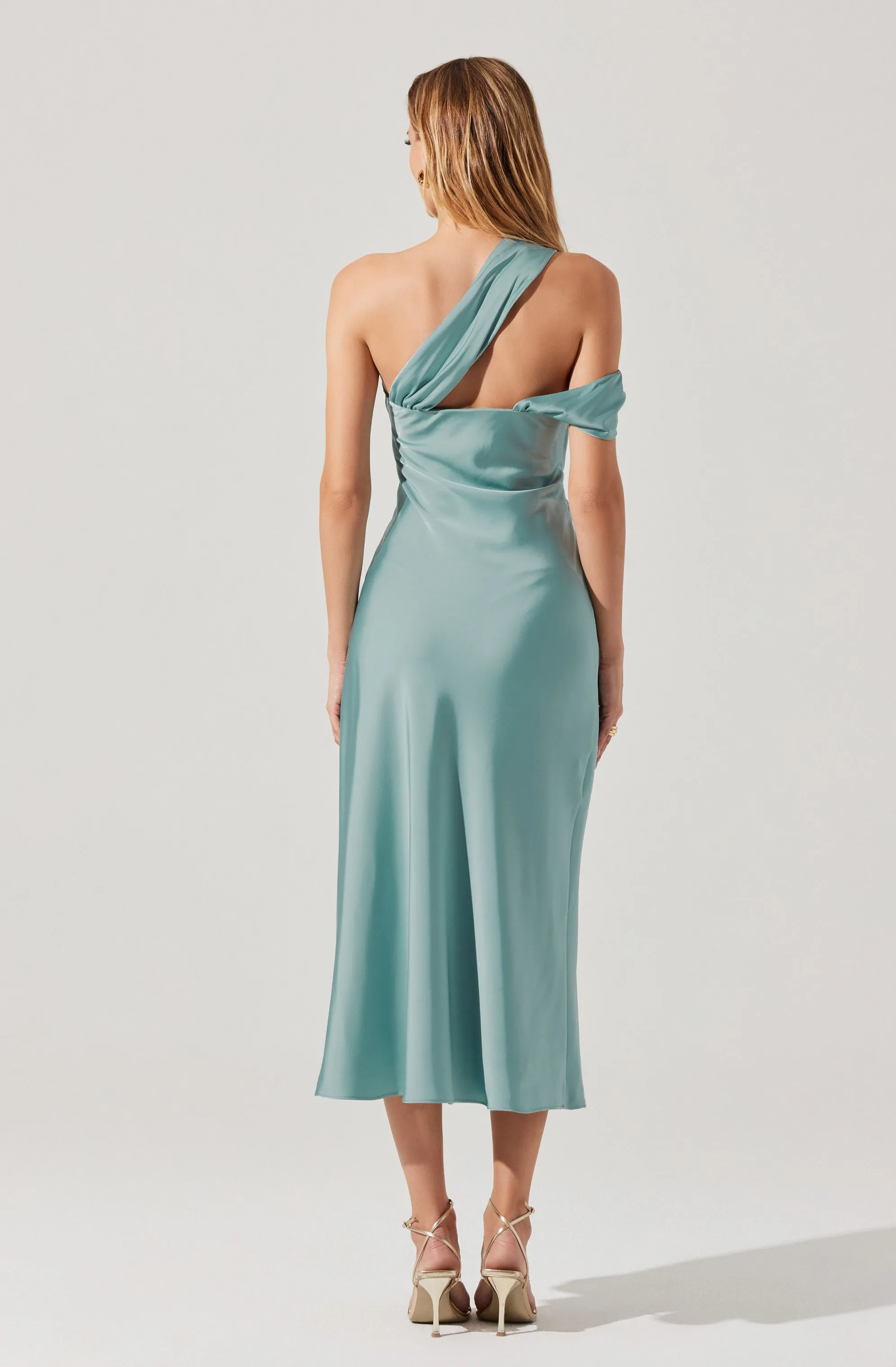 Final Few Cersei One Shoulder Midi Dress  Limited Availability!