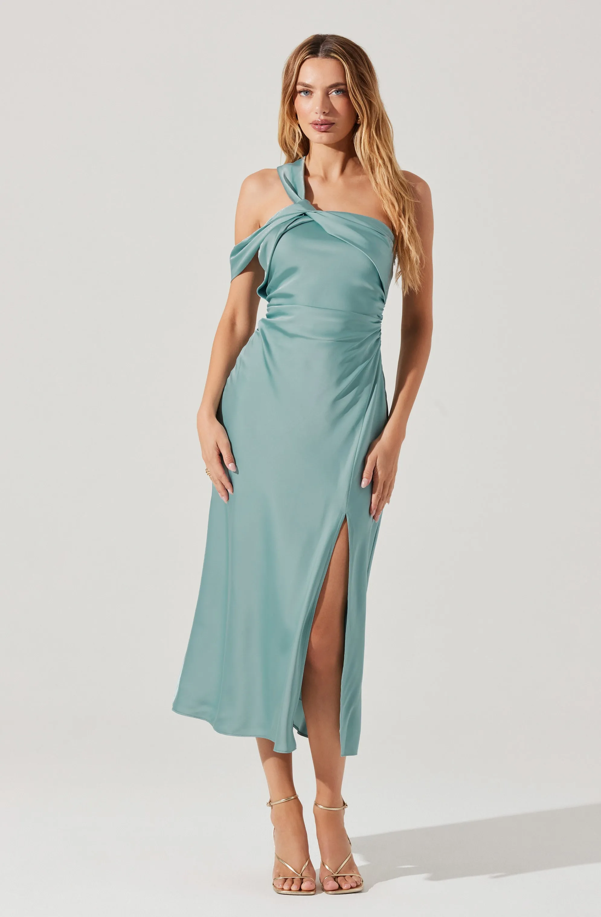 Final Few Cersei One Shoulder Midi Dress  Limited Availability!