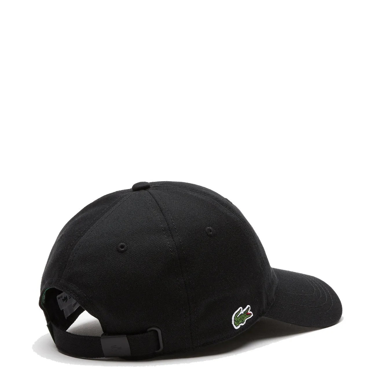 Final Few Lacoste Unisex Organic Cotton Twill Cap Black  Limited Release!