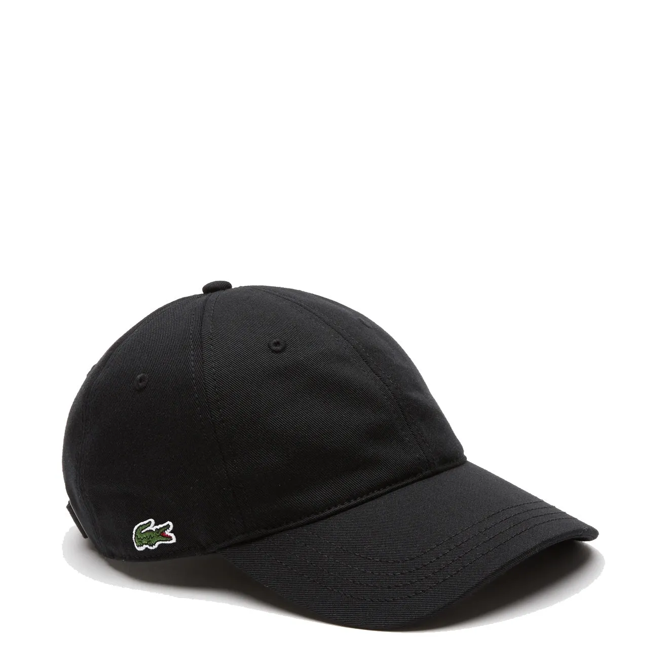 Final Few Lacoste Unisex Organic Cotton Twill Cap Black  Limited Release!