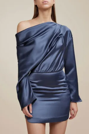 FINAL SALE: Garnett Dress in Petrol by Acler