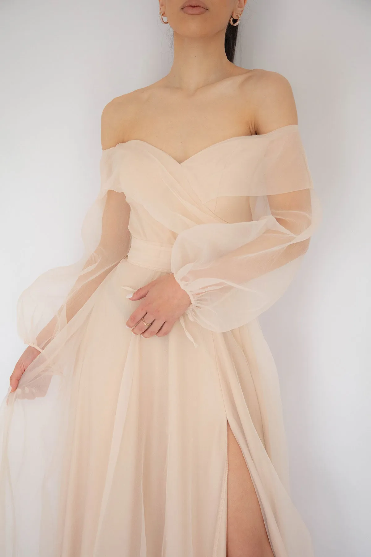 FINAL SALE: Rana Gown In Ivory by HSH