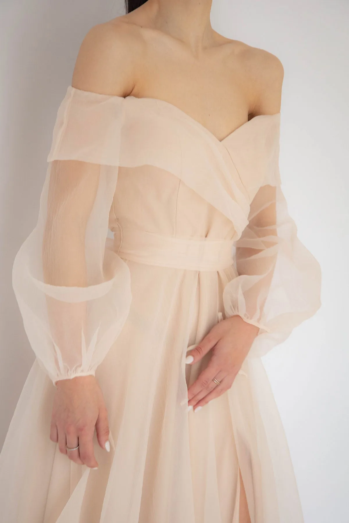 FINAL SALE: Rana Gown In Ivory by HSH