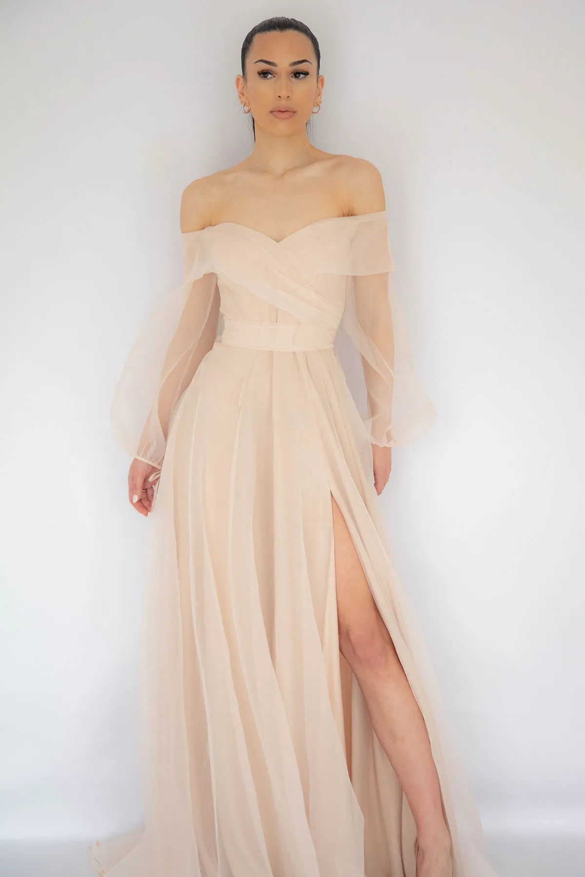 FINAL SALE: Rana Gown In Ivory by HSH