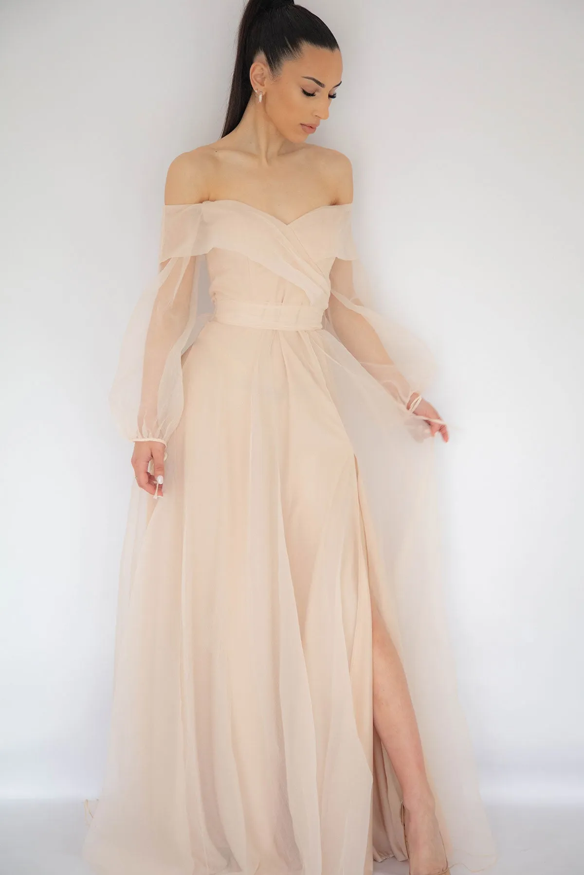 FINAL SALE: Rana Gown In Ivory by HSH