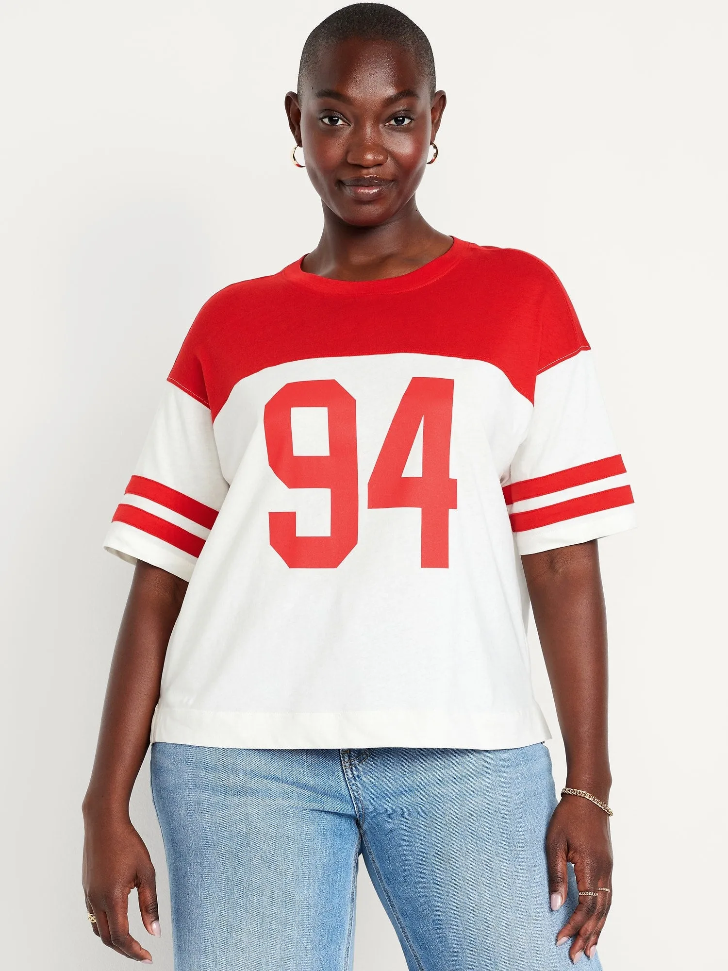 Football-Style Graphic T-Shirt