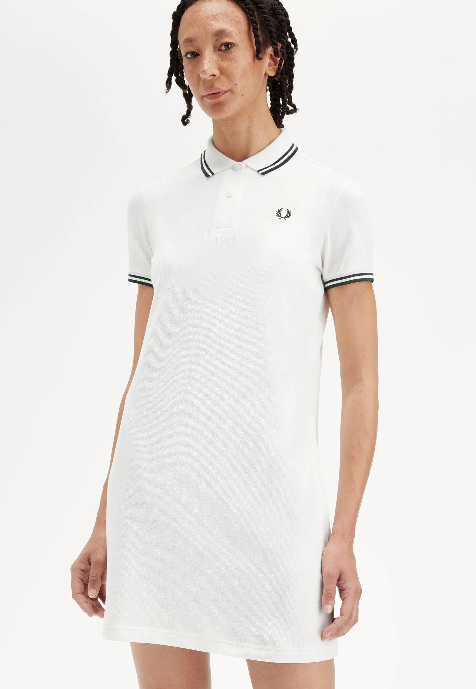 Fred Perry - The Twin Tipped Snow White/Court Green - Dress