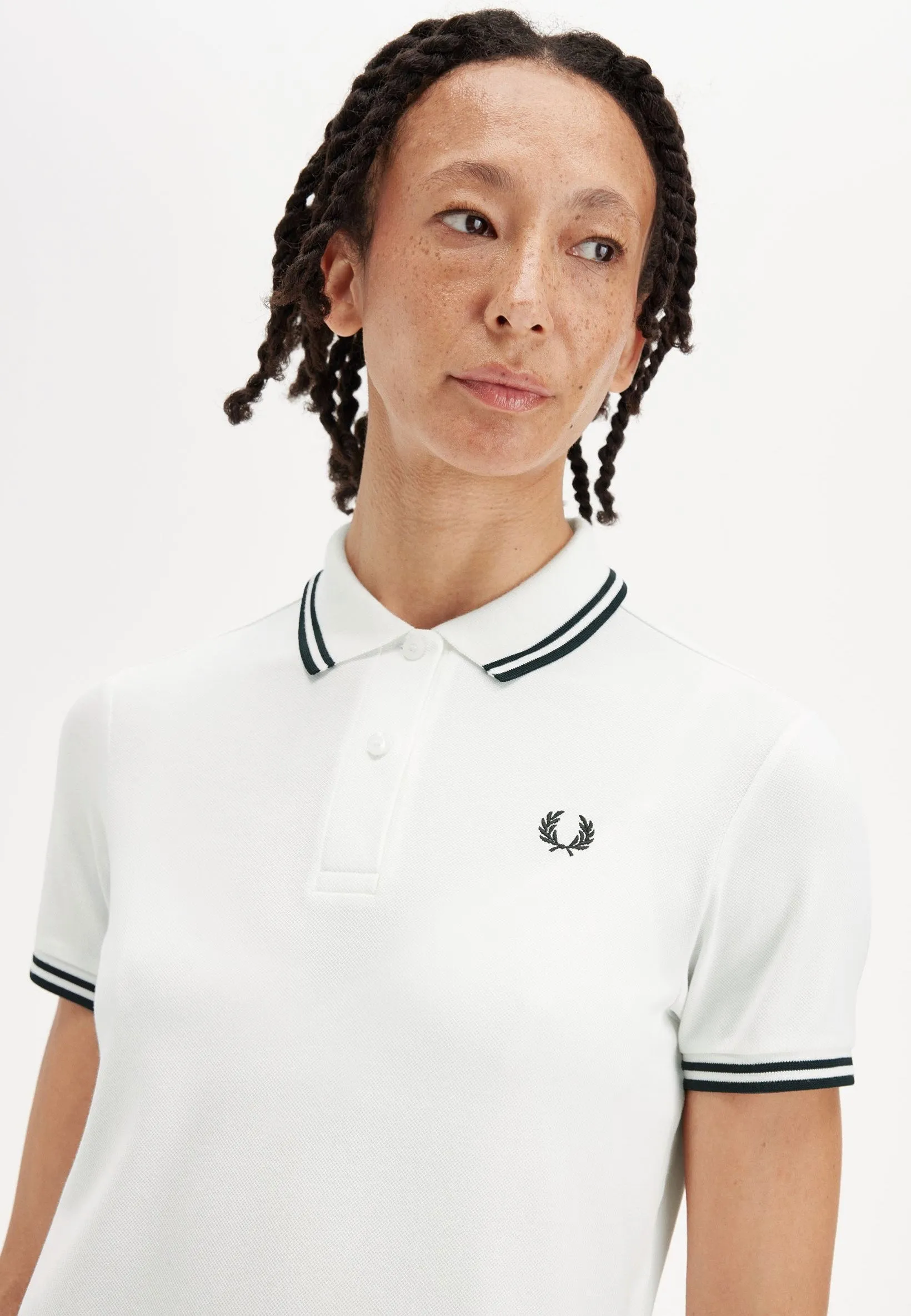 Fred Perry - The Twin Tipped Snow White/Court Green - Dress