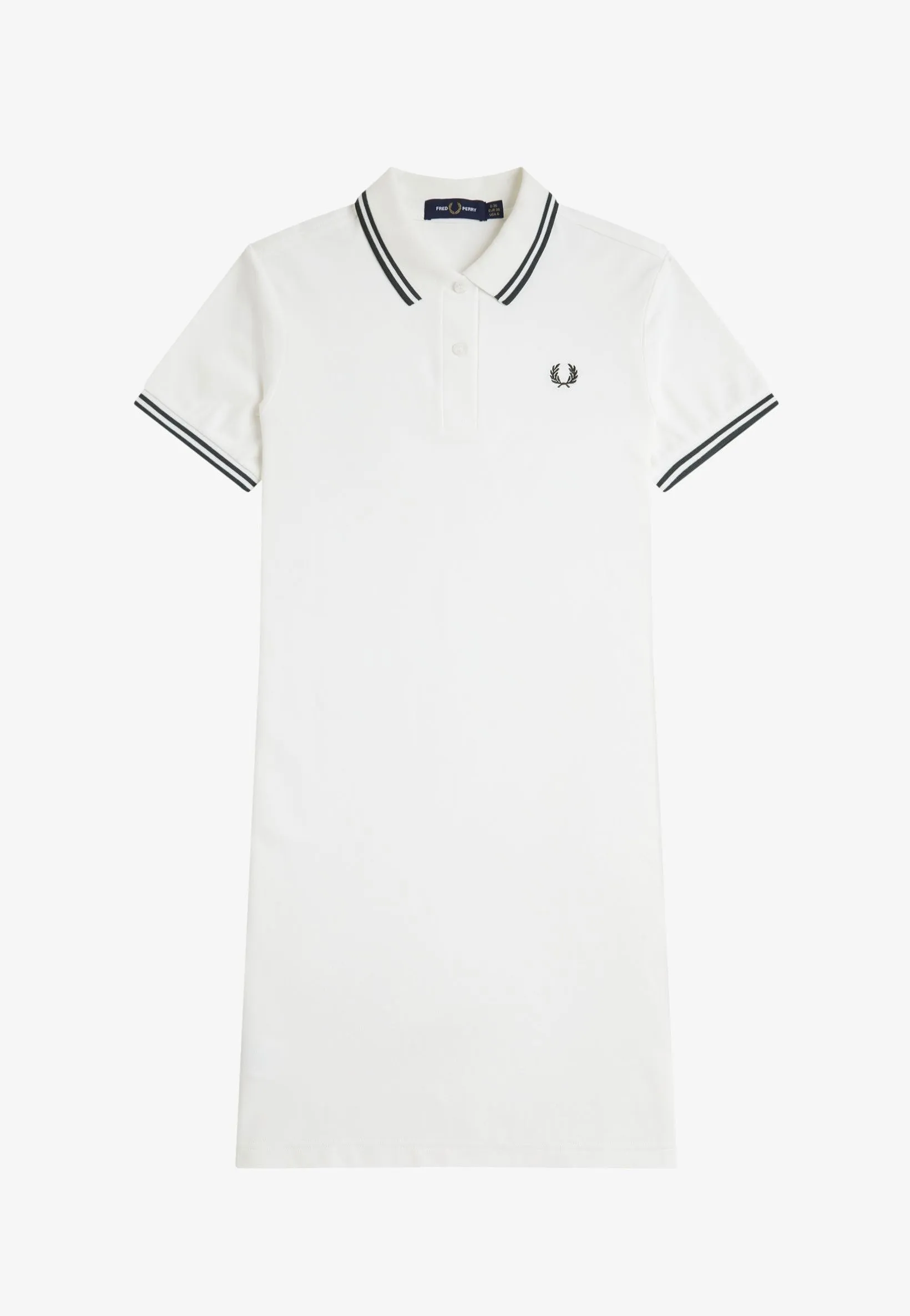 Fred Perry - The Twin Tipped Snow White/Court Green - Dress